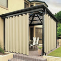 BONZER Wide Waterproof Outdoor Curtains by Bonzer