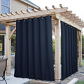 NICETOWN 2 Panels Weighted Blackout Outdoor Curtains by NICETOWN
