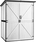 GUTINNEEN Outdoor Storage Cabinet Durable Metal Frame and Solid Wood Vertical by GUTINNEEN