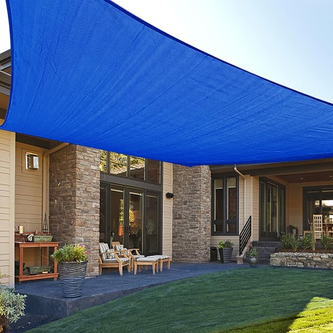 LOVE STORY 7' x 13' Rectangle Sun Shade Sail by LOVESTORY