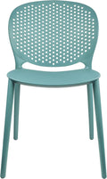 2xhome Modern Pool Patio Chair, Stackable Dining Side Chair by 2xhome