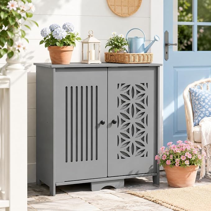 VINGLI 48 Gallon Outdoor Storage Cabinet Waterproof, Compact Weather Resistant - Image 7