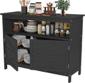 HIPS All-Weather Outdoor Storage Cabinet, Outdoor Sideboard by CONGFUTT
