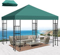 10x10 Gazebo Canopy Replacement Top, 300D High-Density Waterproof Single Layer by Bsteciar