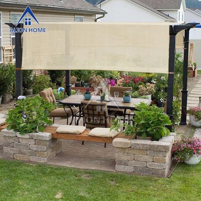 Alion Home Custom HDPE Permeable Canopy Sun Shade Cover Replacement - Image 2