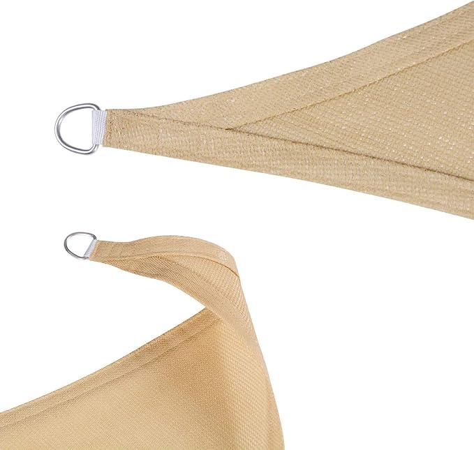 Sun Shade Sail 13' x 13' x 13' Sand Triangle Shade Canopy | Outdoor sun shade - Image 7