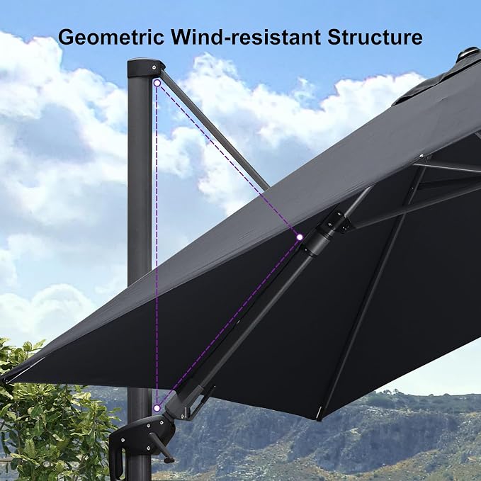 PURPLE LEAF Patio Umbrella - Image 9