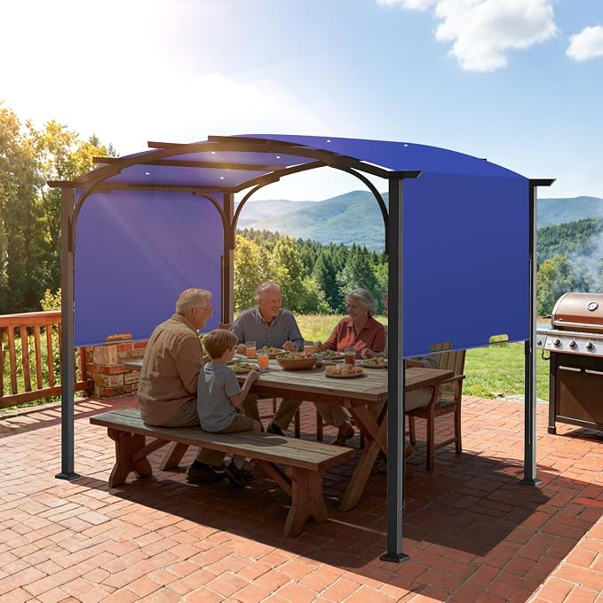 slashome 200" x 103" Pergola Replacement Canopy, Fits L-PG152PST-B, UV Resistant - Image 7
