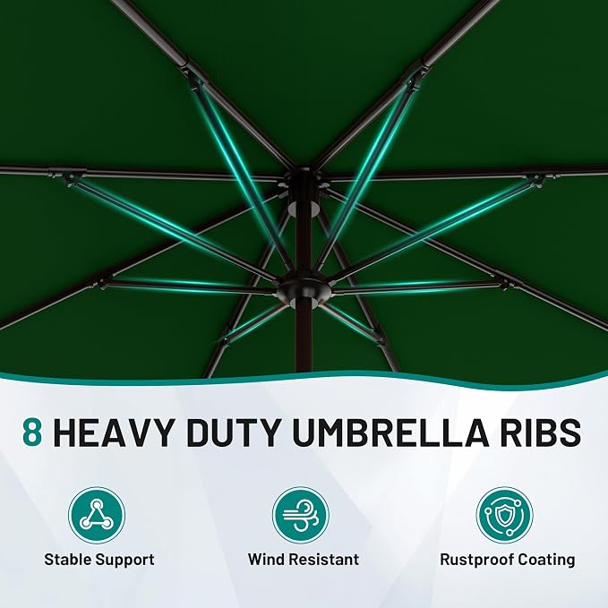12 FT Patio Umbrella for Outdoor, Outdoor Table Umbrella - Image 3
