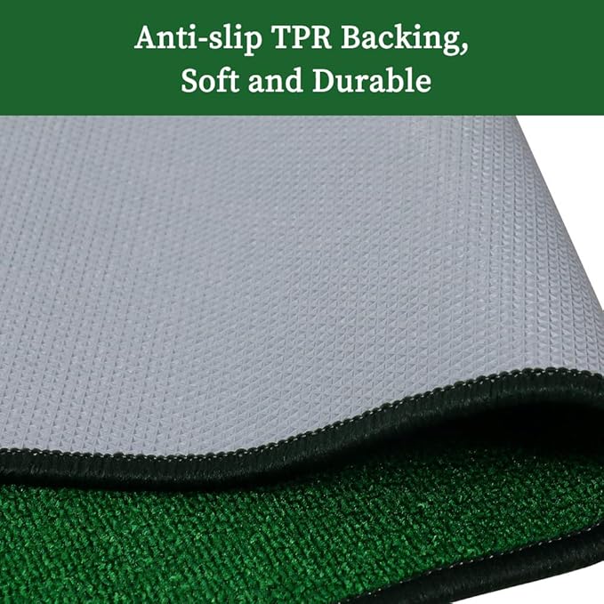 Golf Putting Green Mat 10 ft X 20 in Training Aid Mat, Multi Distance Mark Practice Putting mats,Anti-Slip Backing Golf Putting mat for Indoor/Outdoor Hitting Mat for Golf Enthusiast