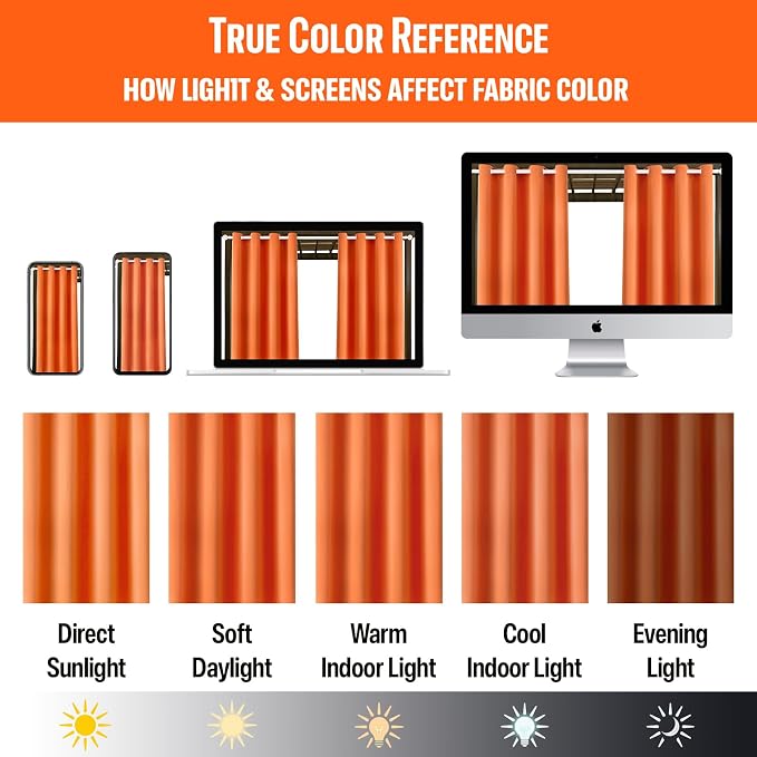 DIVA EN CAMINO DEC Outdoor Patio Curtain Waterproof Darkening Thermal Insulated - Image 6