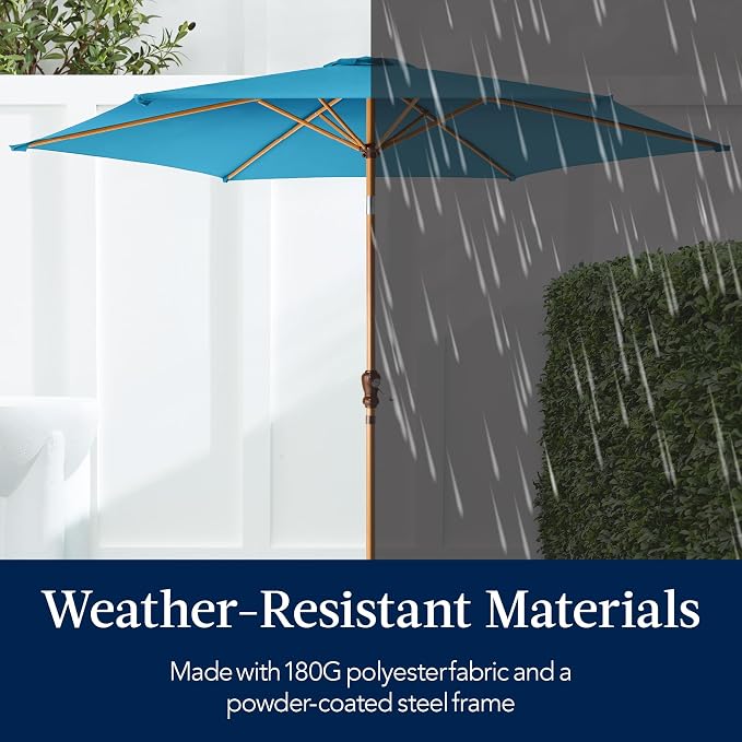 Best Choice Products 10ft Market Umbrella, Outdoor Sun Shade - Image 5