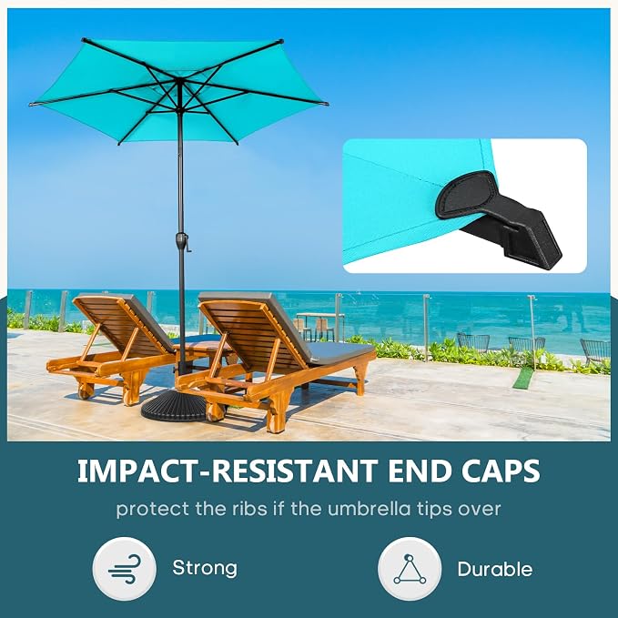 Abba Patio 7.5FT Lyon Outdoor Patio Umbrella Outdoor Table Umbrella - Image 4