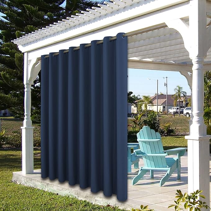 BONZER Outdoor Curtains for Patio Waterproof Thick | Privacy Wide Grommet Light - Image 7