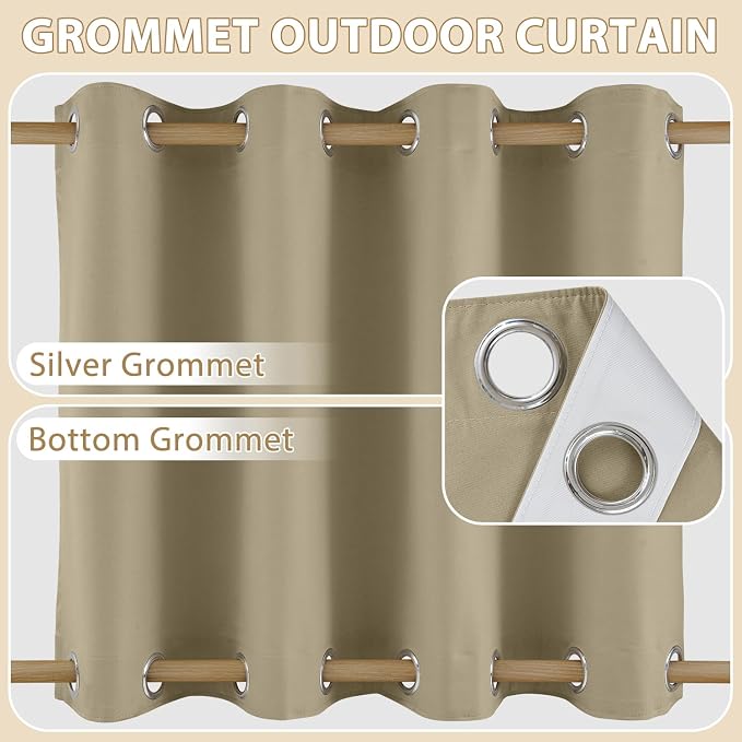 HDCAXKJ Waterproof Outdoor Curtains - Image 3