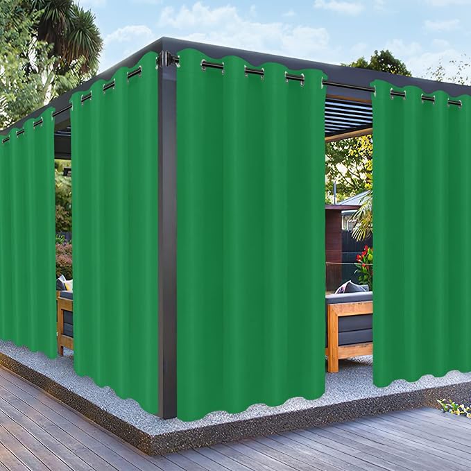 PureFit Outdoor Curtains for Patio Waterproof Weatherproof Outside Curtains | by PureFit