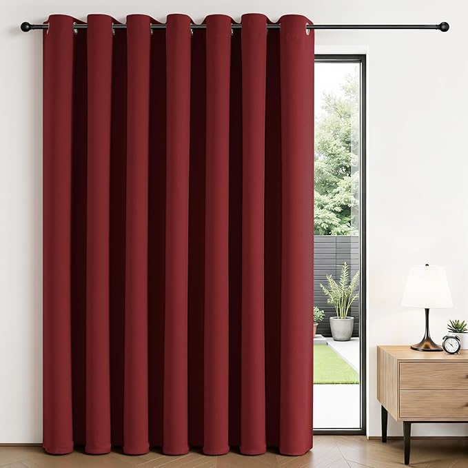 Joydeco Blackout Patio Sliding Door Curtains, Privacy Room Divider Curtains | by JOYDECO