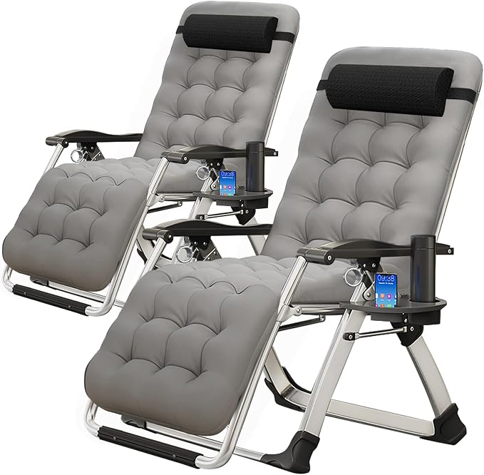 MOPHOTO Zero Gravity Chair, Outdoor Padded Lounge Chair by MOPHOTO