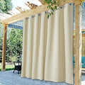 Outdoor Curtains for Patio W100 x L84 Inch Natural Beige, 1 Panel | Thick by StangH