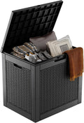 PatioZen 36 Gallon Deck Box Outdoor, Weatherproof Resin Patio Storage Box by OutdoorLivingPerfected