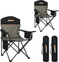 Oversized Padded Camping Chairs by Unknown