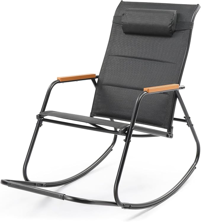 VINGLI Outdoor Rocking Chair, Textilene Mesh Patio Rocker, Outdoor Rocker by VINGLI