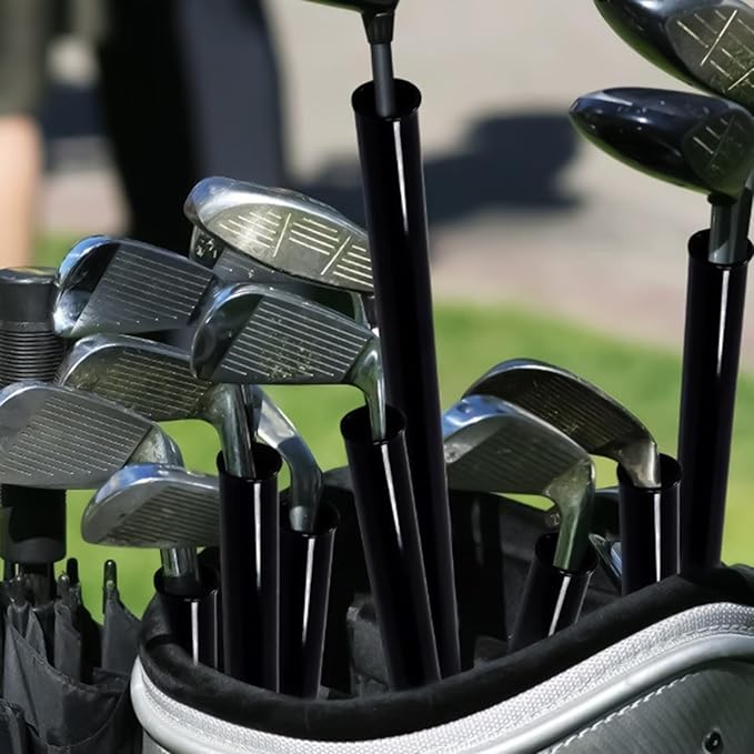 Golf Club Tube Set - Flexible Shaft Separators, Protective Bag Dividers | Protection Inserts Organization Accessories Cart Separators, Innovative Carrier Organizer for Putter, Hybrid, Fairway, Ensures