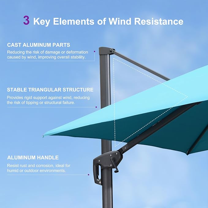 PURPLE LEAF Patio Umbrella - Image 9