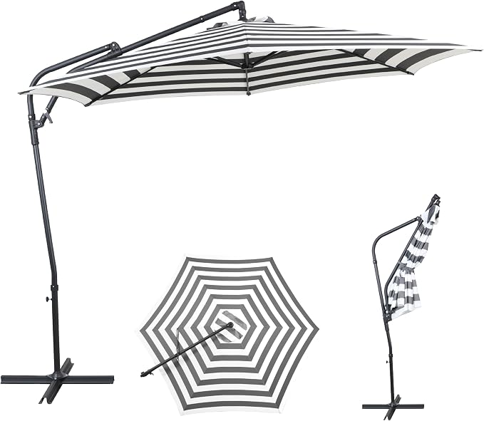 10FT Outdoor Offset Umbrella, Cantilever Patio Umbrella by AEOutdoorUSA