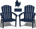 Compact Stackable Adirondack Chairs Set of 2, All-Weather by nevilywood