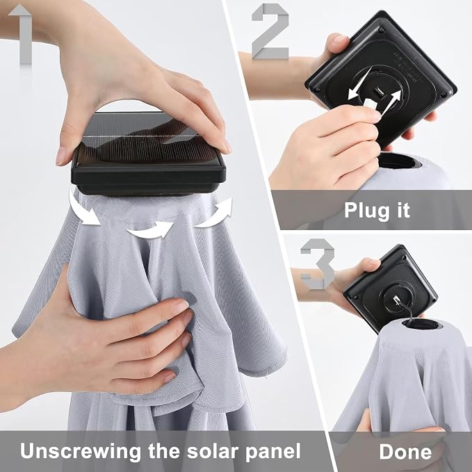 ABCCANOPY Solar Led Patio Umbrella - Image 9