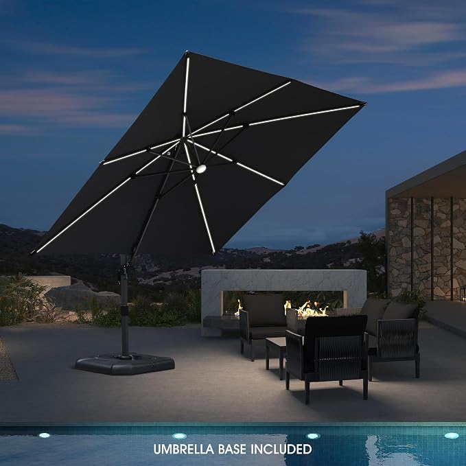 PURPLE LEAF Cantilever Umbrella - Image 2