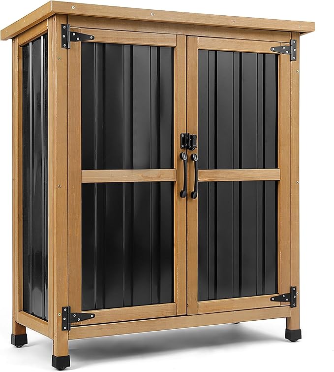 PetsCosset Small Weatherproof Outdoor Storage Cabinet by PETSCOSSET