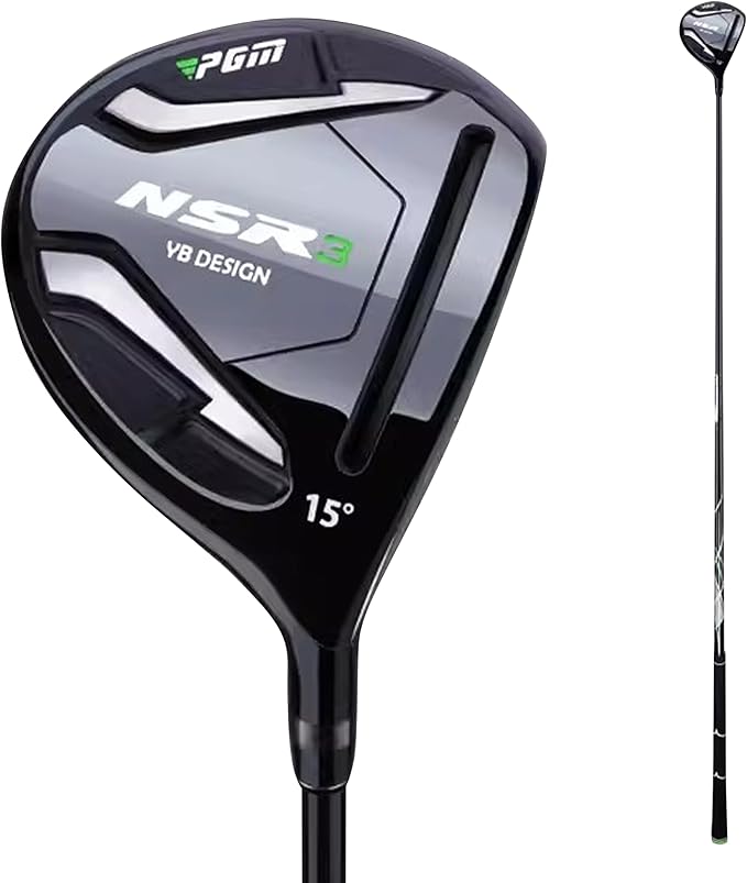 PGM Men's Professional Golf Club Driver Woods Hybrid for Right Handed with Headcover, Low Center of Gravity Long Distance Single Club with Titanium Head Graphite Shaft