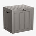 ROJIK 37 Gallon Resin Deck Box, Lockable Waterproof Weatherproof Outdoor by ROJIK