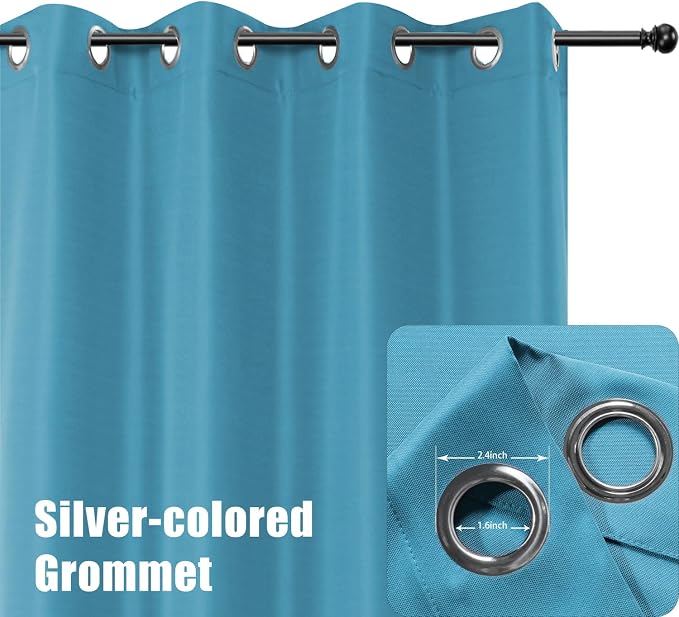 BONZER Outdoor Curtains for Patio Waterproof Thick | Privacy Grommet Light - Image 2