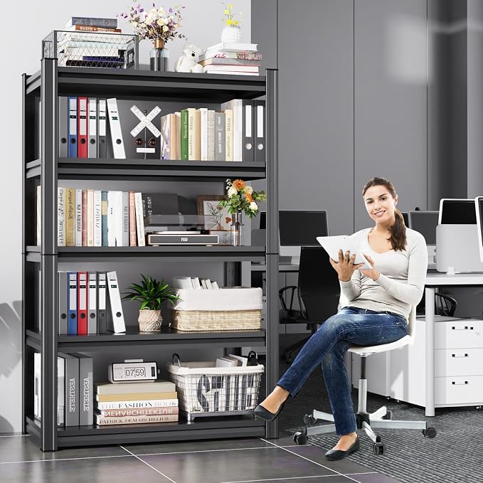 4-pack 46''W Storage Shelves, Adjustable Shelving Unit, 5T Metal Garage Shelving - Image 8