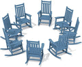SERWALL Outdoor Rocking Chair Set of 8, Patio Rocking Chairs by SERWALL