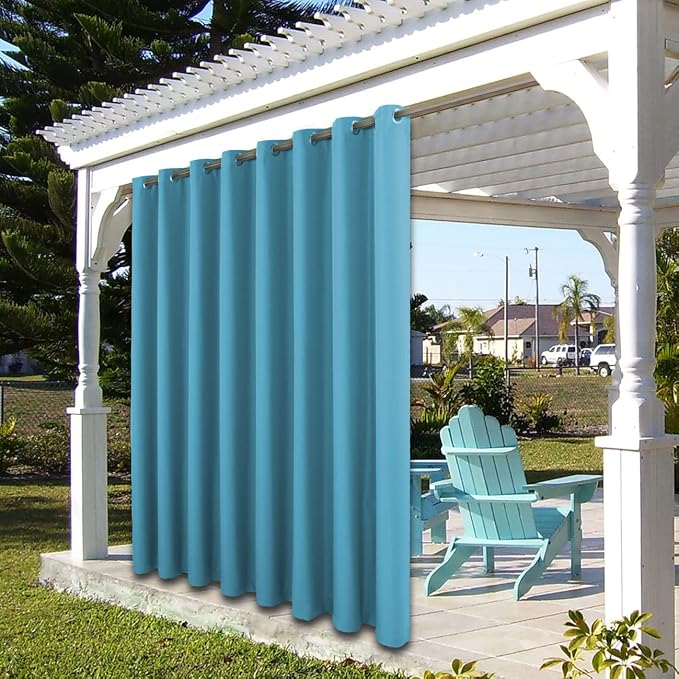 BONZER Outdoor Curtains for Patio Waterproof Thick | Privacy Wide Grommet Light - Image 7
