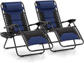 MFSTUDIO Padded Zero Gravity Chair, Cup Holder, 28in Seat, Removable Cup Holder by MFSTUDIO