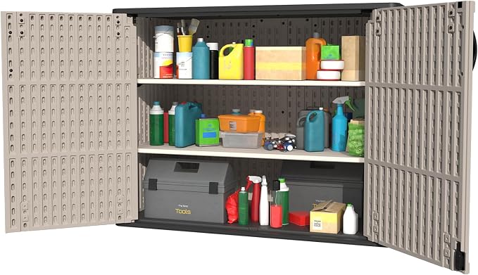 Patiowell Shelf of 26/50 Cu Ft Outdoor Storage Cabinet, 2 Shelves, Waterproof - Image 3