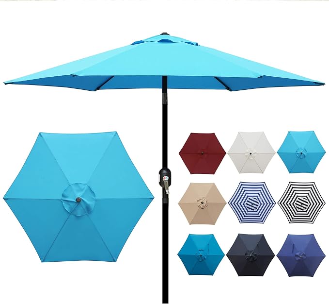 7.5 ft Patio Umbrella, Yard Umbrella, Outdoor Market Umbrella - Image 4