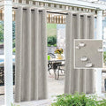 H.VERSAILTEX Patio Curtains Outdoor Linen Look by HVERSAILTEX