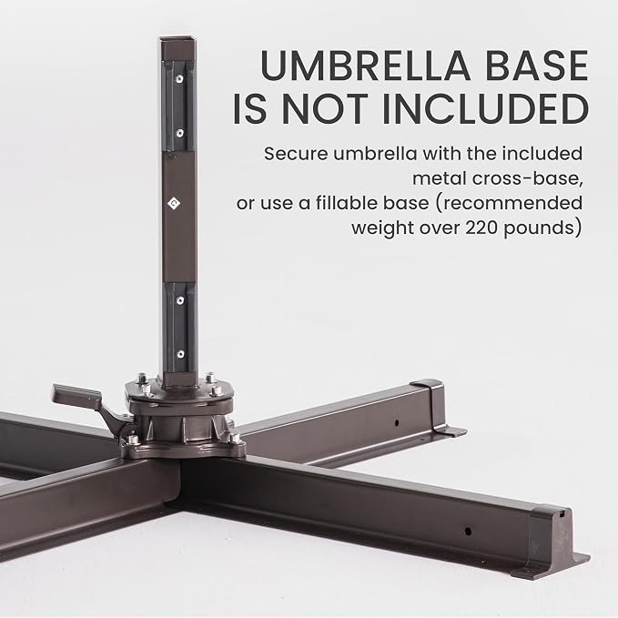 10x10 FT Outdoor Cantilever Patio Umbrella - Image 2