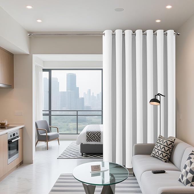 Joydeco Blackout Patio Sliding Door Curtains, Privacy Room Divider Curtains | - Image 2
