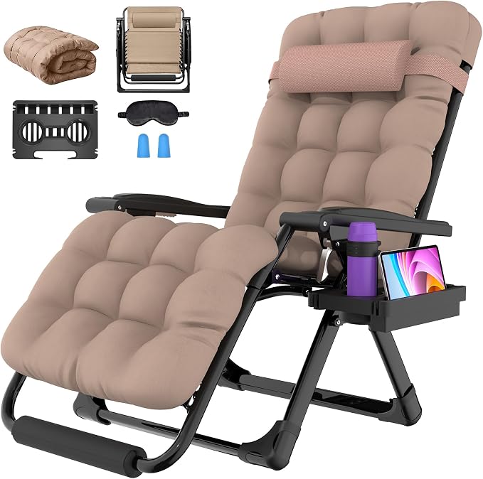 Suteck Oversized Zero Gravity Chair, 500LBS 29In XL Outdoor Recliner Chairs | by Suteck
