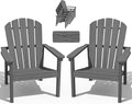 Stackable Adirondack Chairs Set of 2, Compact HDPE by nevilywood