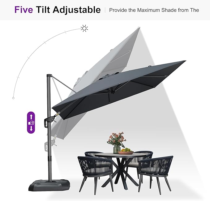 PURPLE LEAF Outdoor Umbrella - Image 7