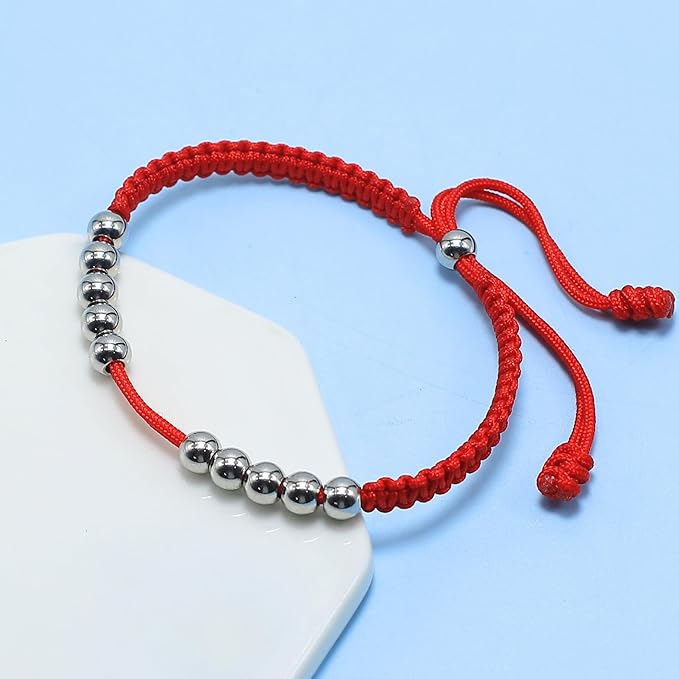 LAMIBEE Golf Stainless Steel 10 Beads Score Counter Bracelet, Golf Stroke Count Bracelet, Resizable and Easy to Adjust Golf Round Scoring Tracker, Durable and Stylish Golf Accessory