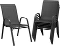 DIFY Patio Chairs Set of 6, Stackable Outdoor Dining Chairs Set by DIFY